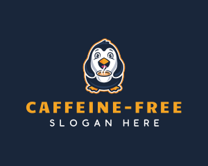 Coffee Penguin Cafe logo design