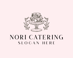 Wedding Catering Cake logo design