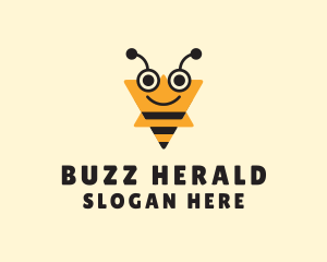 Star Bee Insect logo design