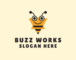 Star Bee Insect logo design