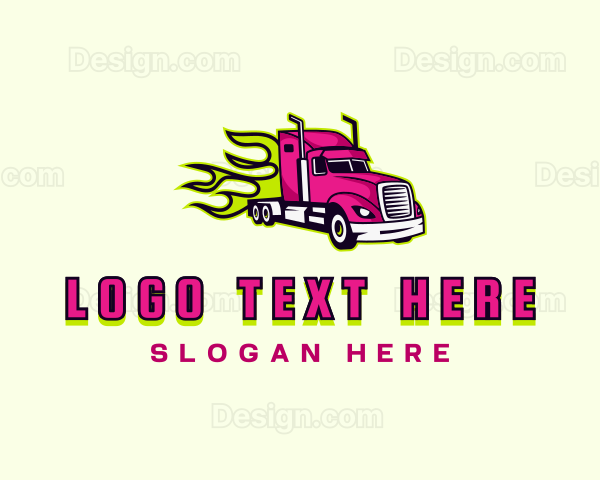 Flame Truck Logistics Logo