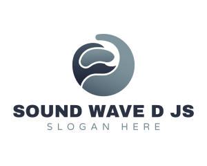 Abstract Wave Globe logo design