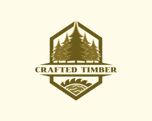 Pine Tree Workshop Carpentry logo design