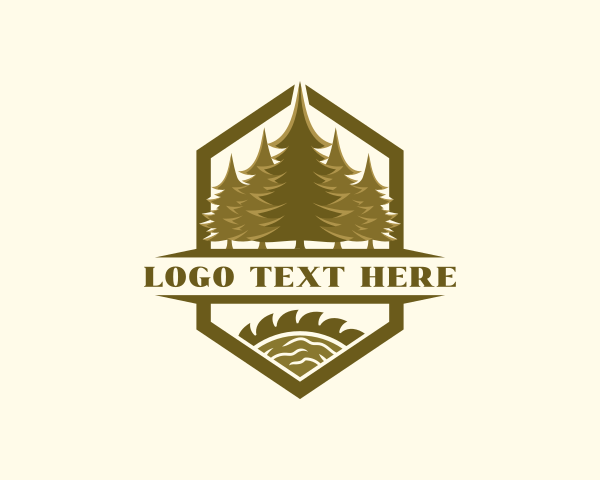 Pine Tree logo example 3