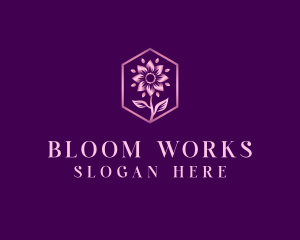 Flower Bloom Petals logo design