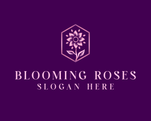 Flower Bloom Petals logo design