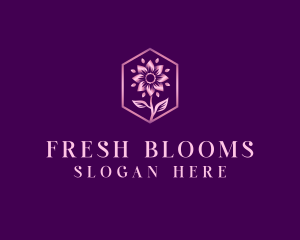 Flower Bloom Petals logo design