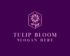 Flower Bloom Petals logo design