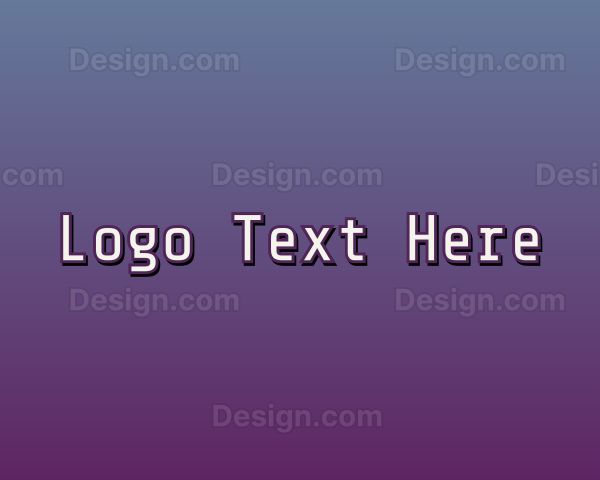 Clean & Modern Text Logo