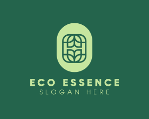 Organic Eco Leaf logo design