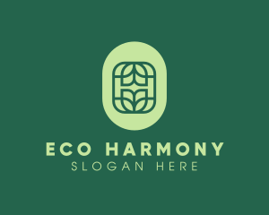 Organic Eco Leaf logo design