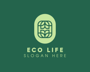 Organic Eco Leaf logo design