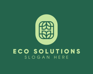 Organic Eco Leaf logo design