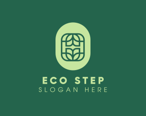 Organic Eco Leaf logo design