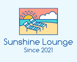 Summer Beach Sunbathing logo