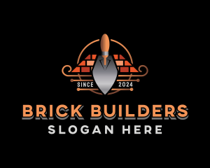 Masonry Trowel Brick Builder logo design