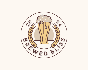 Beer Brewery Bar logo design