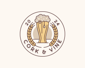 Beer Brewery Bar logo design