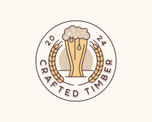 Beer Brewery Bar logo design