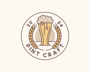 Beer Brewery Bar logo design