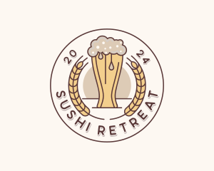 Beer Brewery Bar logo design