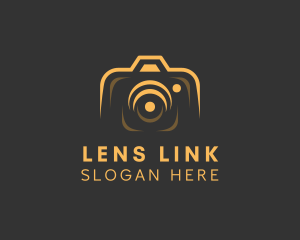 Camera Lens Photo logo design