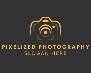 Camera Lens Photo logo design