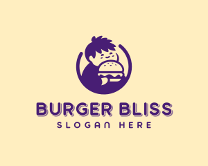 Fast Food Hamburger Boy logo