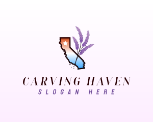 California Lavender Plant Logo