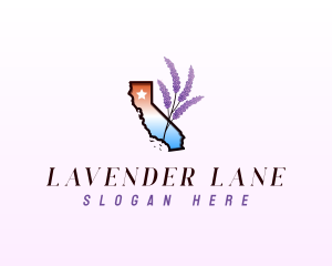 California Lavender Plant logo design