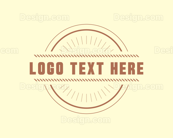 Hipster Craft Rope Business Logo