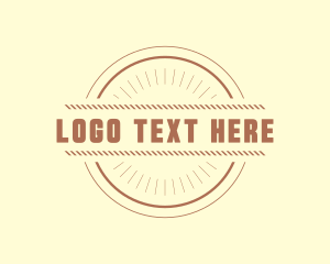 Hipster Craft Rope Business logo