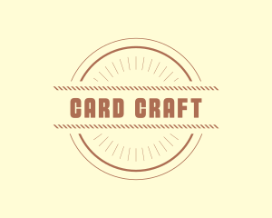 Hipster Craft Rope Business logo design