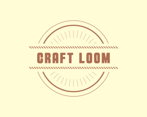 Hipster Craft Rope Business logo design