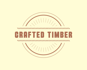 Hipster Craft Rope Business logo design