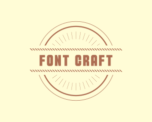 Hipster Craft Rope Business logo design