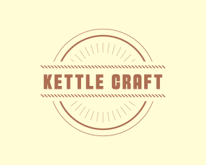 Hipster Craft Rope Business logo design