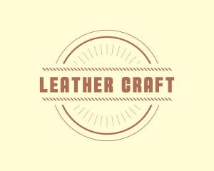 Hipster Craft Rope Business logo design