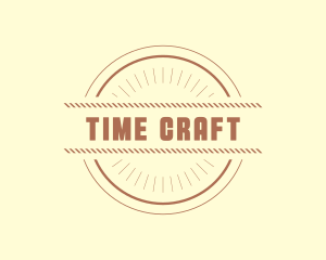 Hipster Craft Rope Business logo design