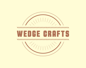 Hipster Craft Rope Business logo design