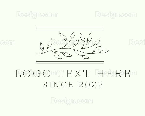 Elegant Leaf Plant Logo