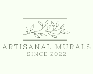 Elegant Leaf Plant logo design