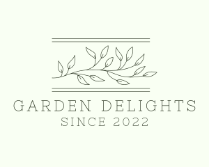 Elegant Leaf Plant logo design