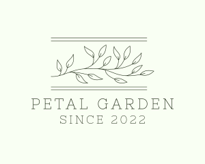 Elegant Leaf Plant logo design