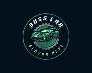 Gear Car Racing logo design