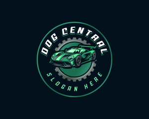 Gear Car Racing logo design