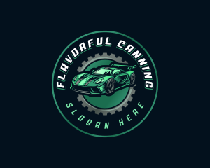 Gear Car Racing logo design