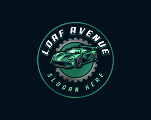 Gear Car Racing logo design