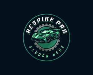 Gear Car Racing logo design