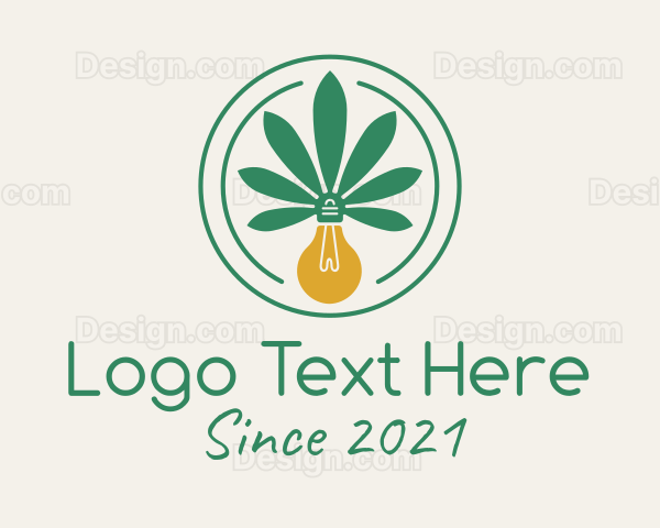 Marijuana Light Bulb Logo